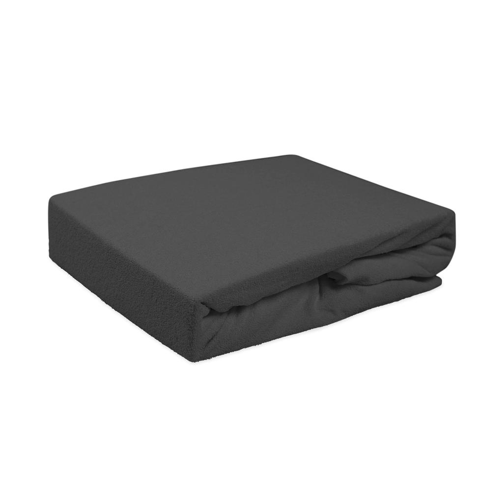Fitted sheet 160x200 TERRY HIGH WEIGHT 200 TERRY anthracite