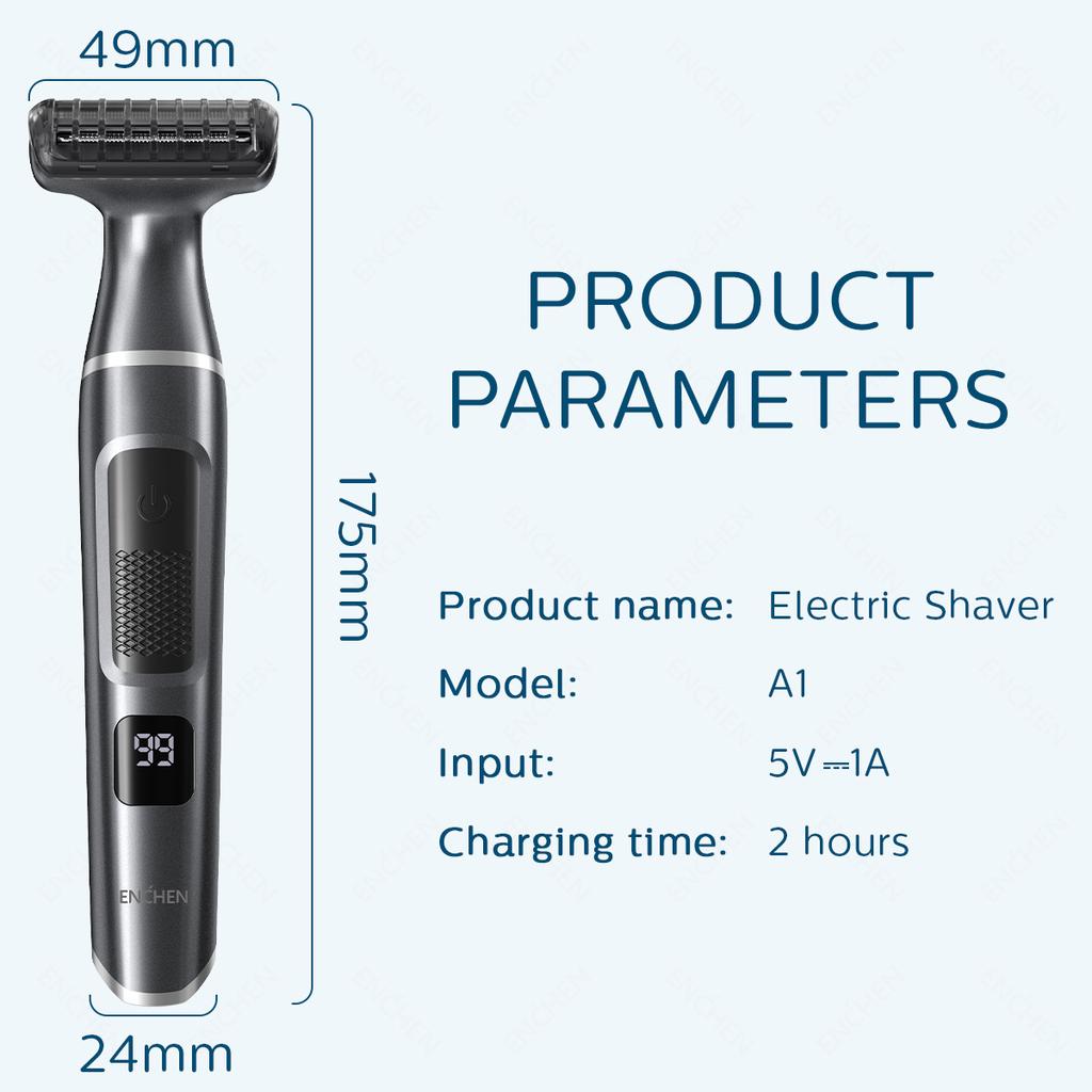 Xiaomi ENCHEN A1 Electric Shaver Wet and Dry Use Body Trimmer Hair Trimmer Beard Trimmer Razor Foil Shaver for Women