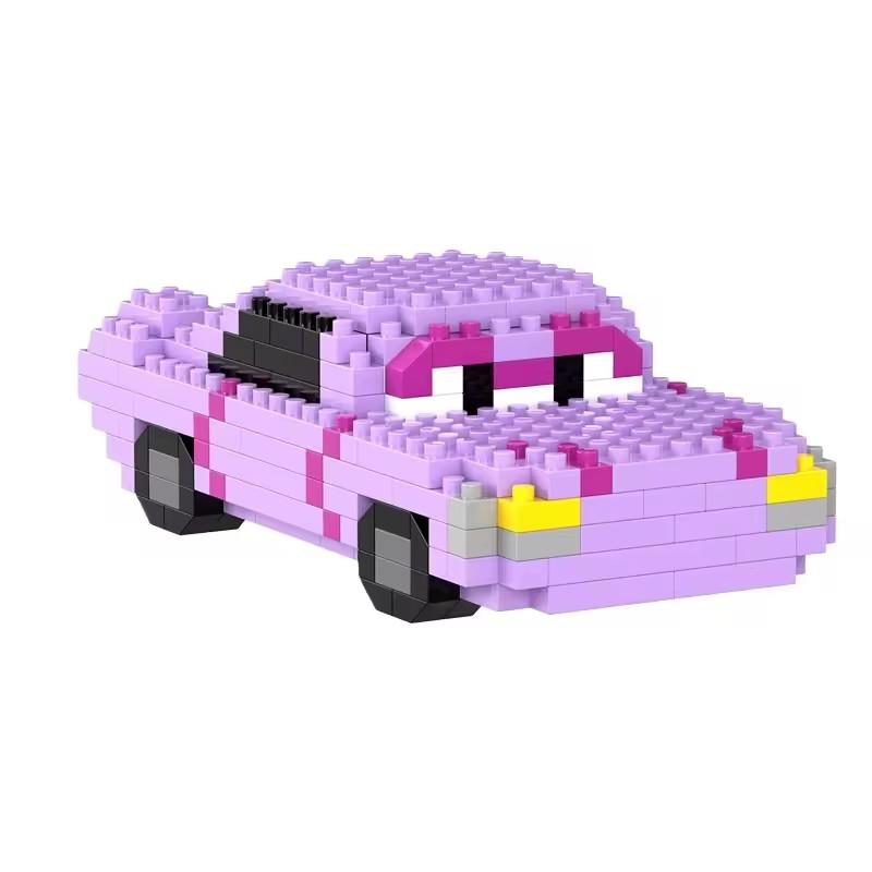 New  Pixar Cars Building Blocks Lightning Mcqueen Mater Sally Cartoon Character Creative Bricks Toys For Birthday Gift