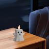 Ghost Flameless Candles Ghost Miniature Candle Lights Flameless Candle Art For Halloween Miniature White Ghost For Bedroom