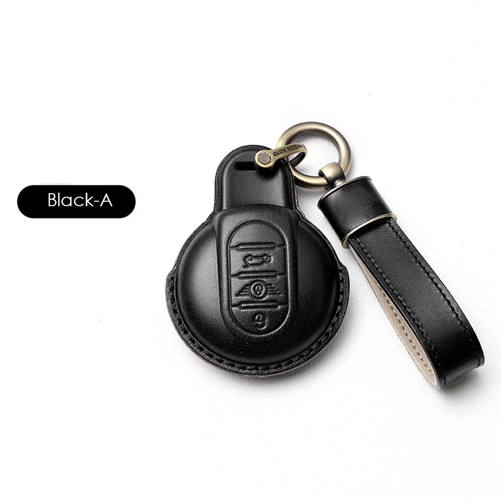 Кожаный чехол для автомобильного ключа для BMW MINI COOPER S ONE JCW F54 F55 F56 F57 F60 CLUBMAN COUNTRYMAN держатель для дистанционного брелока чехол для ключей