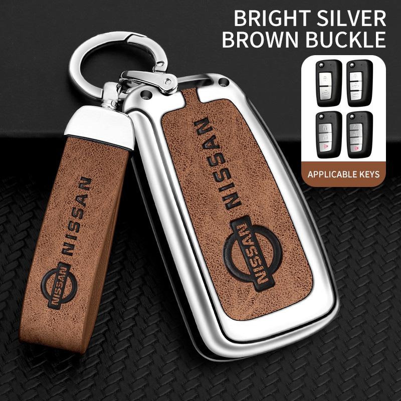 Zinc Alloy Car Key Case Cover Shell for Nissan X-Trail Qashqai J11 Juke Murano Micra Tiida Maxima Altima Kicks Protector Holder