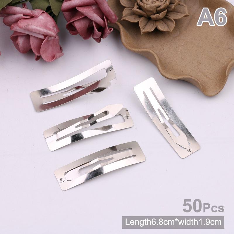 50 шт. простые металлические заколки для волос, серебро, золото, черный зажим Bb, сделай сам, ручная работа, головные уборы для девочек