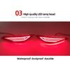 2PCS Auto LED Reflector For Toyota Rush 2018 2019 2020 Rear Fog Lamp Brake Light Rear Bumper turn signal Lamp