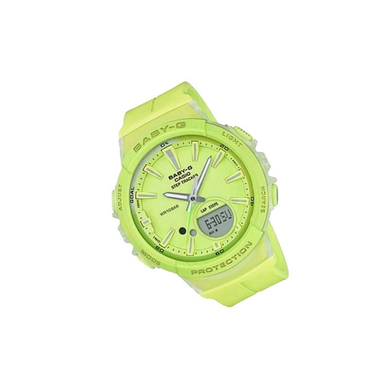 Casio Серия BABY-G спортивная серия многофункциональный шагомер спортивные водонепроницаемые кварцевый механизм полимерный ремешок японские и корейские часы женские BGS-100-9A