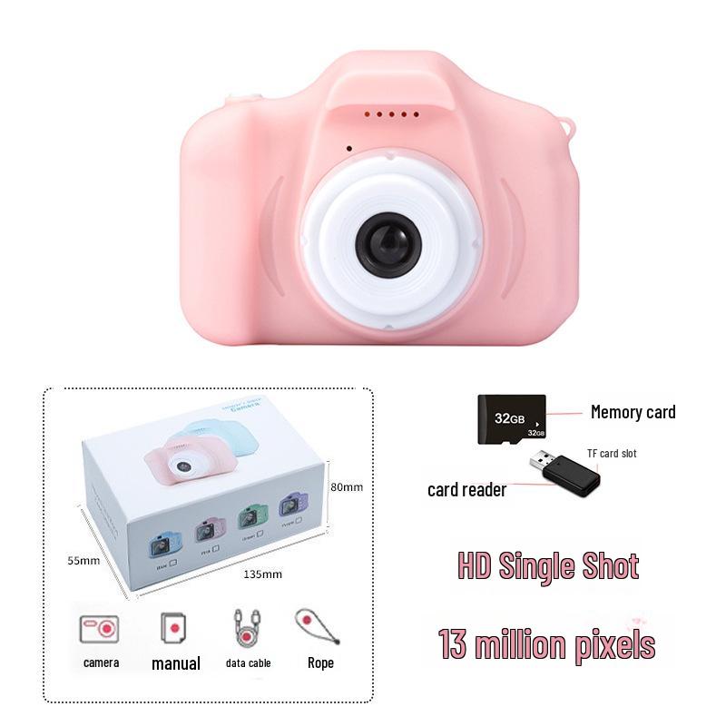 Детская HD цифровая мультяшная камера - Мини-игрушка для детского подарка на день рождения
