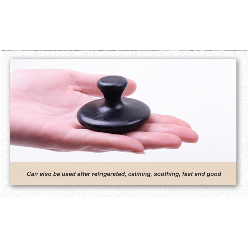 2Pcs Mushroom Shape Massage Stone Natural Lava Basalt Hot Stone for Spa