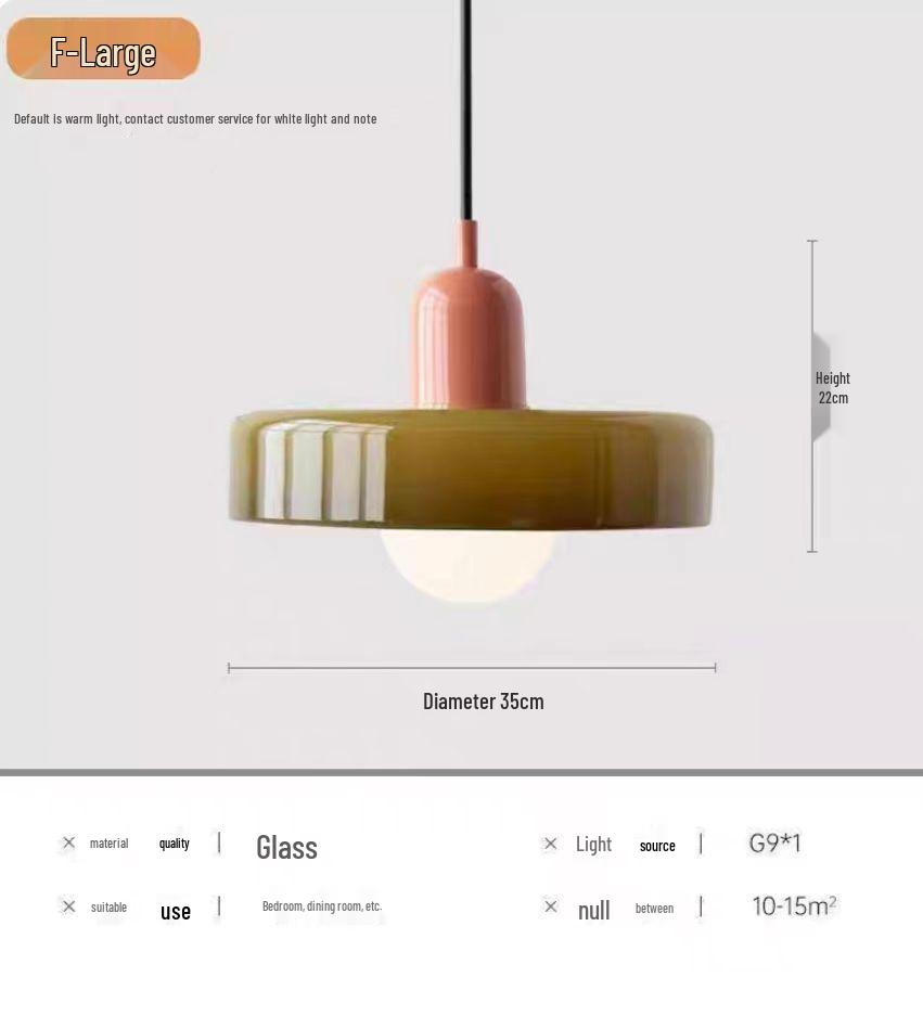 Винтажный подвесной светильник из зеленого стекла в стиле Мемфис - Современная прикроватная люстра в стиле Баухаус