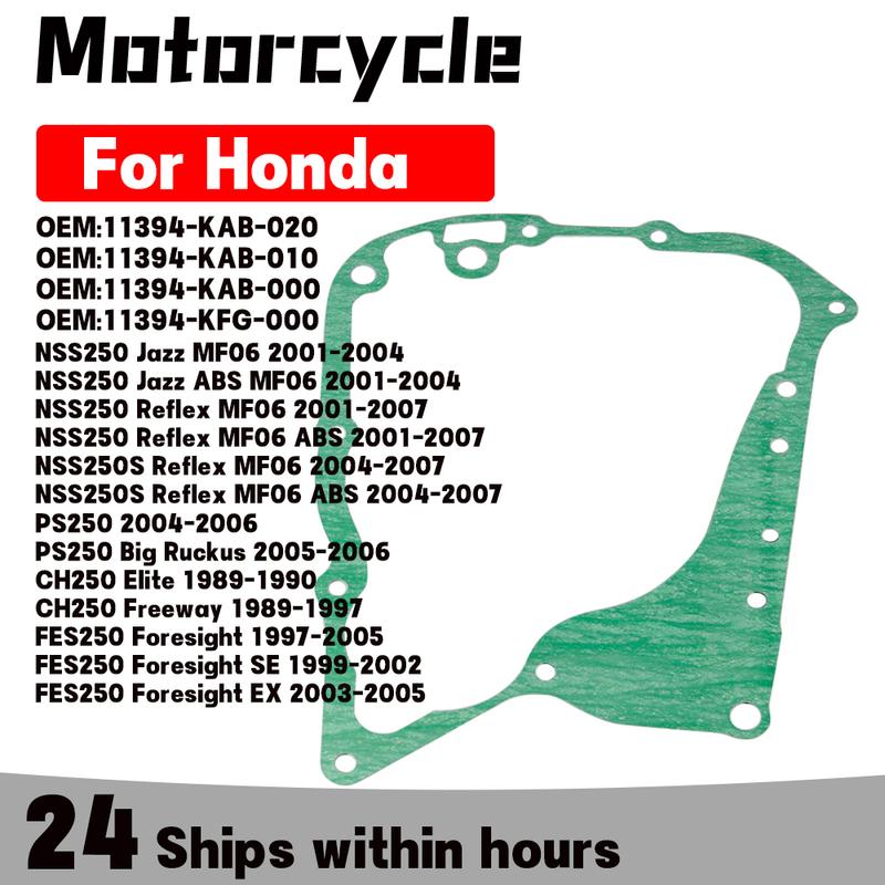 Generator Cover Gasket For Honda NSS250 NSS250S Jazz Reflex MF06 ABS PS250 CH250 Elite FES250 Foresight SE EX 11394-KAB-020