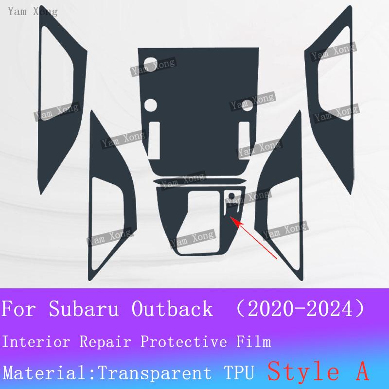 For Subaru Outback interior Film suit GPS Navigation screen Protection Cover Sticker Gear Panel TPU Transparent Anti-scratch Fil