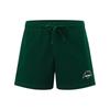 Letter Print Lace-Up Knit Sports Shorts Women Shorts Dark-Green 24SRM602WGL1
