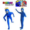 Friends Cosplay Rainbow Costume Kids Adults Halloween Outfit Play Role