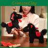 Horse Toy Plush With Short Plush Embroidery Design For Party Decor Gift Ideas