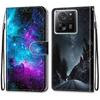 Модный расписной узорный чехол-книжка с ремешком для iPhone Samsung Huawei Honor Xiaomi Redmi OPPO Realme Moto Asus