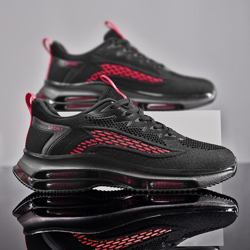 Мужская обувь 2025 года 2025 новая летняя обувь для бега с воздушной подушкой тренд амортизация повседневная спортивная обувь платформа папины кроссовки