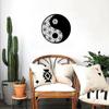 Metal Yin Yang Wall Art – Sacred Geometric Decor, Iron Silhouette for Unique Home Accent & Modern Wall Decoration
