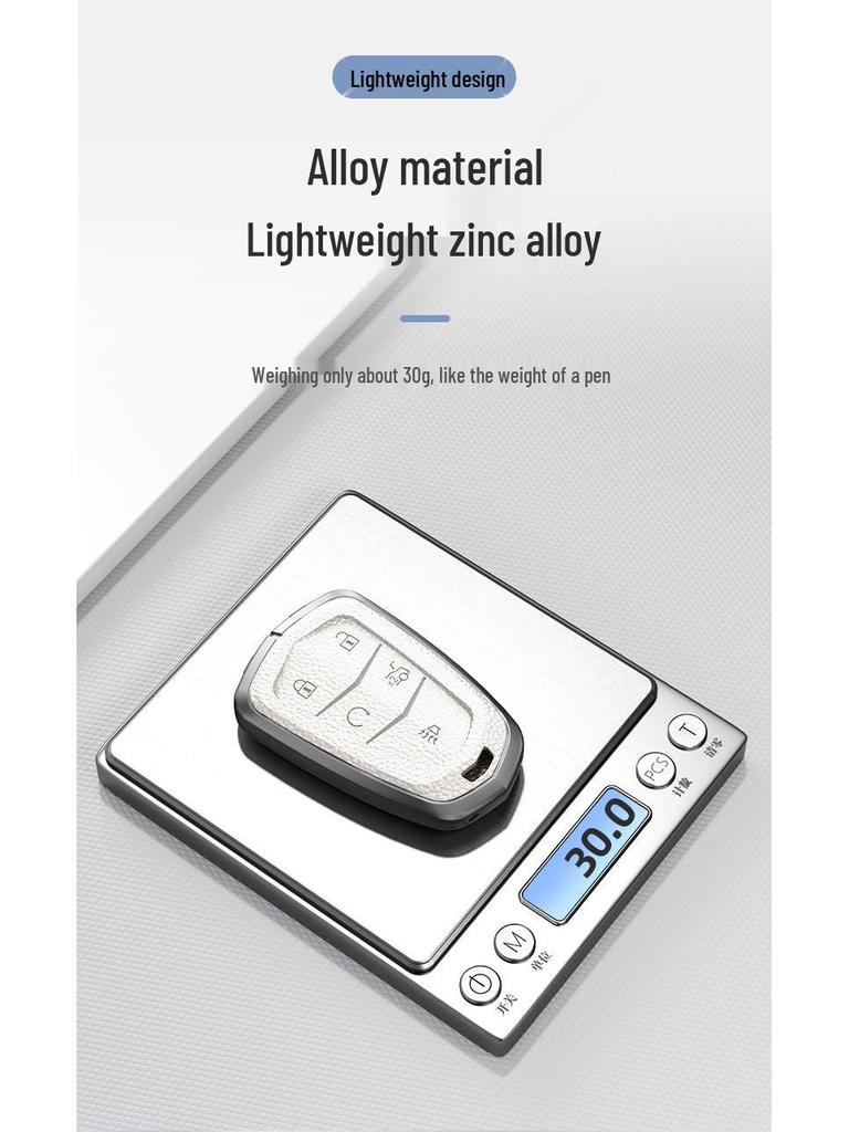 Кожаный чехол для ключа для Cadillac XT5/CT6/XT4/XTS и ATSL – Унисекс-дизайн с пряжкой