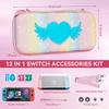 Pink Nintendo Switch OLED Case Outdoor Carrier Bag With Shoulder Strap Storage Bag Cover Protect Switch Accessories