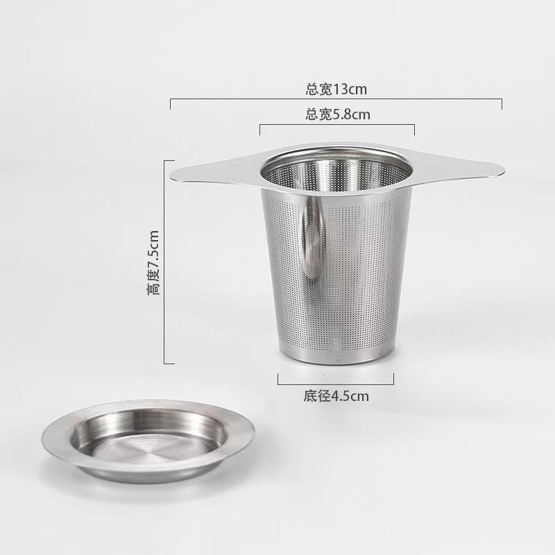 304 нержавеющая сталь многоразовый заварник сито чайник фильтр для специй листовой кухонные принадлежности ручка зажим SML