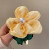 Cloth Hair Loop Three-dimensional Flower Flower Ponytail Head Rope Elegant Hair Circle  Girl