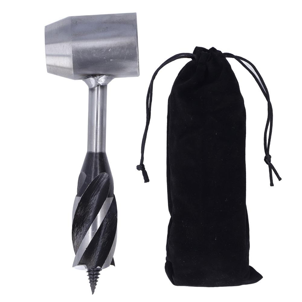 Carbon Steel Manual Auger Drill Bit Protective Bag Auger Drill Hand Hole Maker  For Woodworking