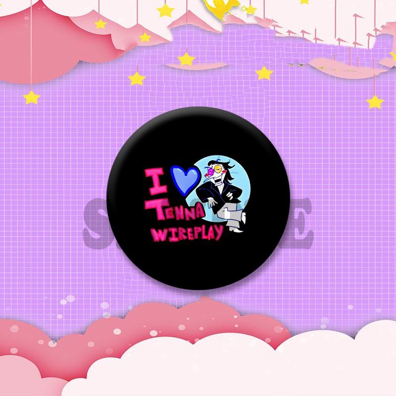 Spamton Soft Button Pins Cartoon Game Funny Brooches for Collar Bag Shoes Round Cosplay Badges Party Gifts Jewelry Accessories