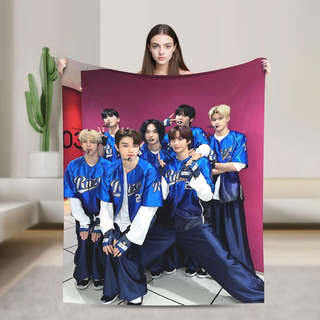 Мягкое Теплое Одеяло Дорожное Офисное RIIZING SOHEE Riize KPOP Плед Фланелевое Покрывало Для Улицы Модное Покрывало На Диван Кровать
