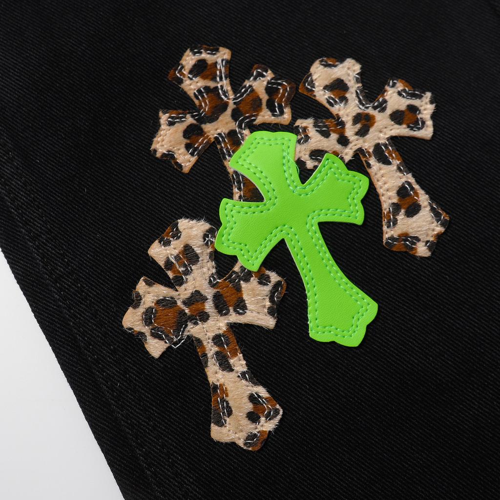 9922 CHROME HEARTS Мужские и женские модные джинсы в американском стиле с тканевыми нашивками, повседневные и модные брюки в стиле хай-стрит