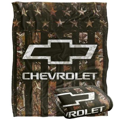 Плед с камуфляжным логотипом Chevrolet