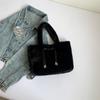 Women Plush Shoulder Bag Fluffy Handbags Large Capacity Autumn Winter Travel Shopping Totes Faux Fur Underarm Bags MIT