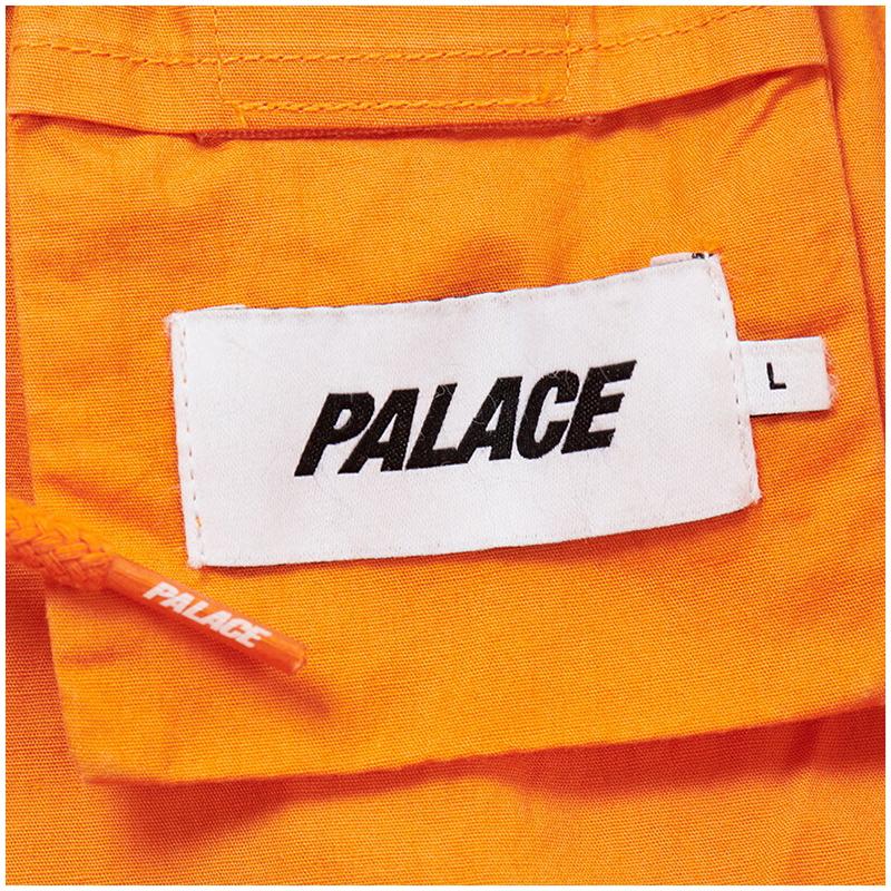 Palace FW22 Стираные хлопковые спортивные брюки унисекс, оранжевые, P22JG139