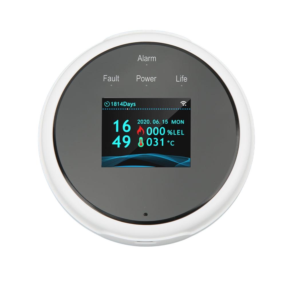 Smart Gas Leak Detector Highly Sensitive Combustible Gas Alarm WiFi Gas Leak Sensor for Home