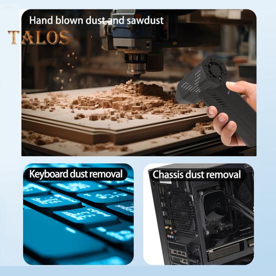 Электрический вентилятор с высокой скоростью, 3 передачи, регулируемый, с низким уровнем шума, компактный, портативный, широко используемый, сверхмощный, турбовентилятор, пылеудаляющий