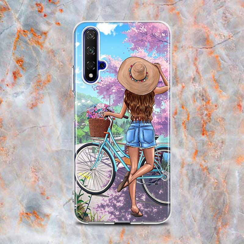 Модный детский силиконовый чехол для девочек и мальчиков для Honor 20 20S 20E 8 8A Prime 8X MAX 8C 8S 7A 7C 7S Pro