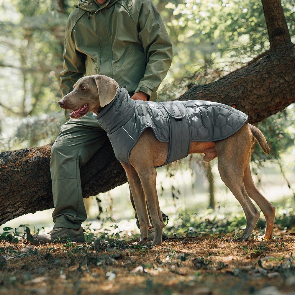 Reflective Strip Dog Vest Jacket High-neck Design Dog Turtleneck Winter Dog Clothes Winter