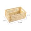 Carefully Selected Foldable Desktop Storage Basket - Plastic Hollow Design for Daily Home Use