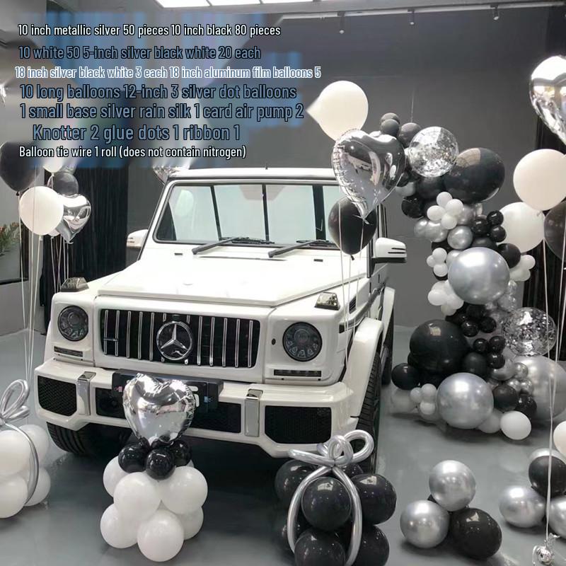 Car Showroom Balloon Chain Decoration for New Car Delivery Ceremony