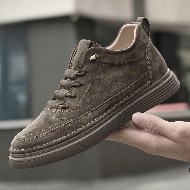 Мужская обувь из натуральной кожи в британском стиле, трендовая удобная повседневная обувь, мокасины, мужская обувь на плоской подошве