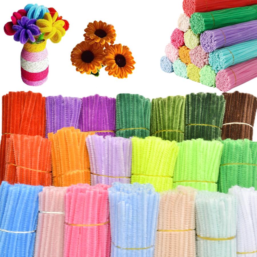 200/400 шт. Цветные синельные палочки для рукоделия DIY Арт Пушистая полоска для Фестиваля Вечеринки Подарка на День Рождения Декора Помещения XJM