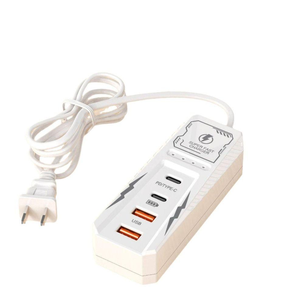 Розетка-зарядное устройство USB с несколькими портами, настенное зарядное устройство на 4 порта, универсальная сетевая планка питания для телефона