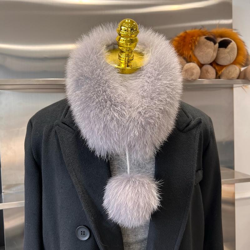 New Winter Women Real Fox Fur Scarves Natural Fluffy Fox Fur Scarf Lady Warm Good Quality 100% Genuine Fox Fur Muffler