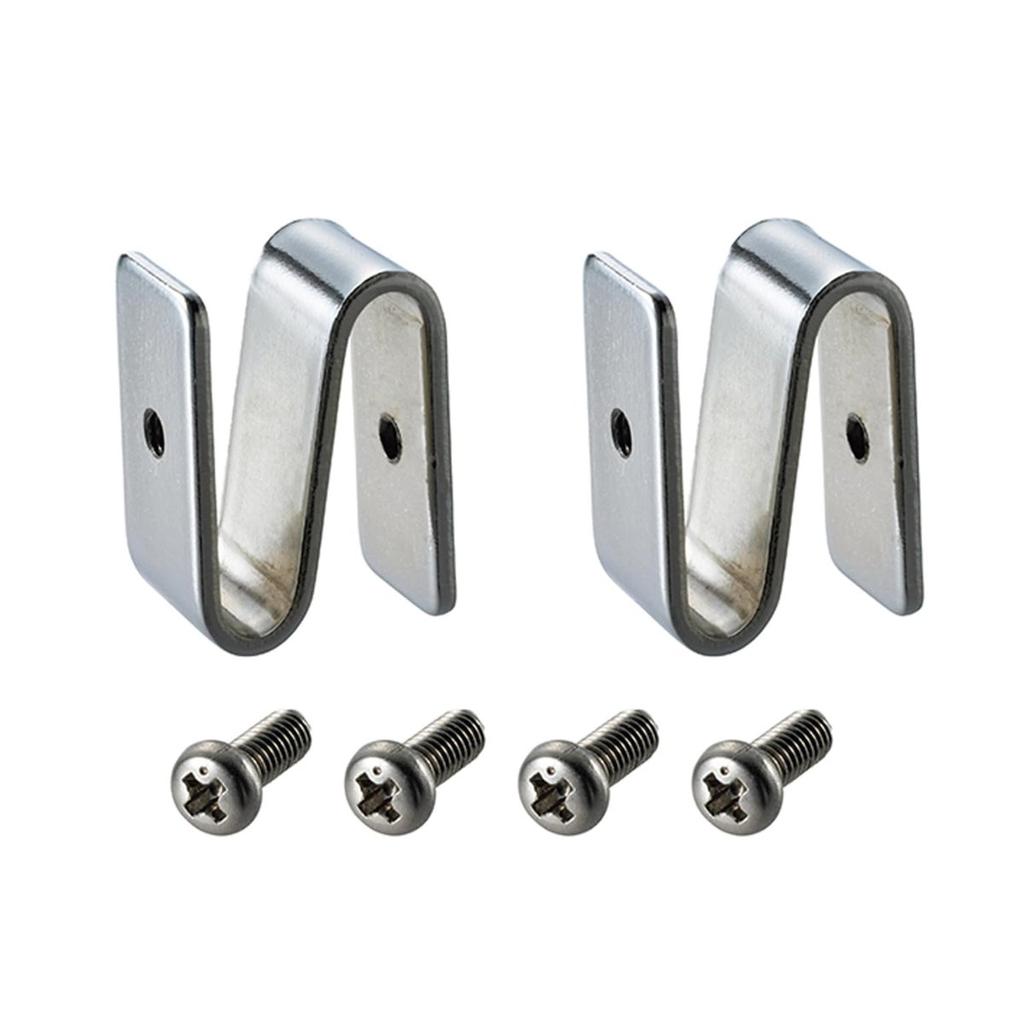 ERECTA Basic Series Flat Shelf Joint Add-on Connector Set of 2, Steel Chrome Plated Shelving Accessories with 4 Screws