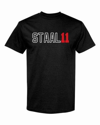 CAROLINA Название и номер Staal #11 Унисекс Футболка S-XL БЕСПЛАТНАЯ ДОСТАВКА!