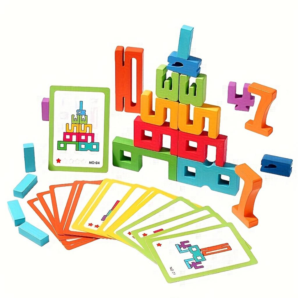 Цифровой строительный блок, Числовые лабиринты, Обучающие настольные игры, Деревянные развивающие игрушки, Развивают логическое мышление, Подходящие подарки для детей!