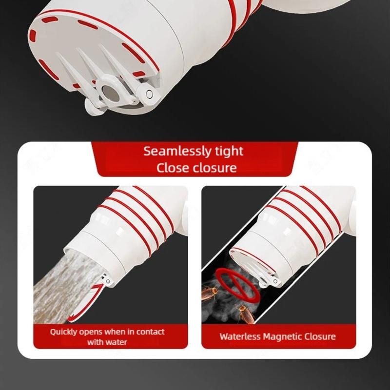 Anti Odor Waste Pipe Connector Strong Plastic Construction Leakproof Designs Drainage Fitting Simple Installation