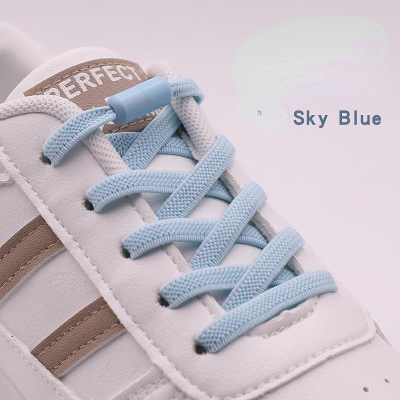Elastic Laces Sneakers Colorful Options No Tie Shoelace for Sports Round Shoelaces Without Ties Kids Adult Shoes Accessories