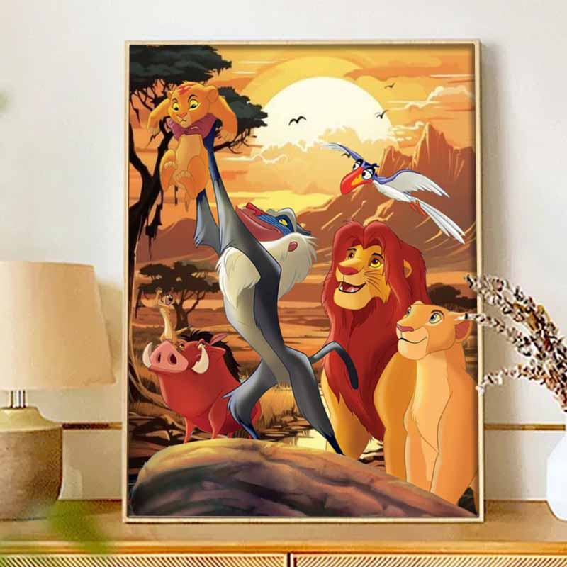 Disney Набор для алмазной мозаики «Король Лев» Классический Домашний Декор Поделка, Идеальная Ручная Работа DIY Идея для Подарка