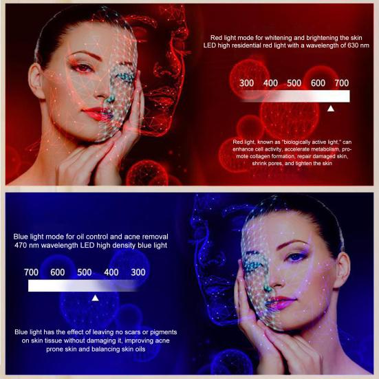 Светодиодная маска для лица, светотерапия, косметический инструмент, 7 цветов, профессиональные многофункциональные многоразовые антивозрастные устройства для лица с твердой кожей для домашнего использования