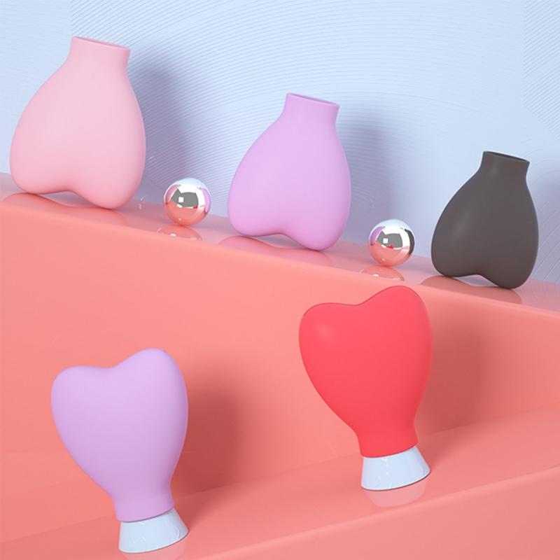 Чехлы для кистей для макияжа 6 шт. Органайзер для кистей для теней для век защитный колпачок для женщин на открытом воздухе путешествия портативные принадлежности в форме сердца