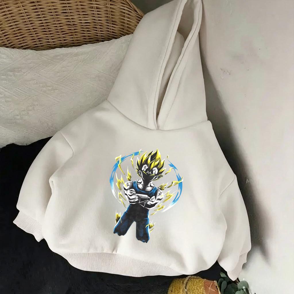 Best-selling children's fashionable hooded sweatshirt - Boy and Girl Goku Pattern Series - Breathable and Cute Outfit
